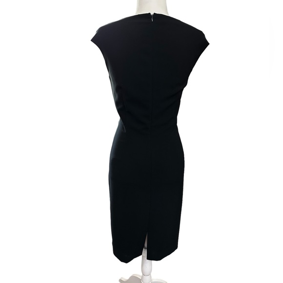 LAFAYETTE 148 NY Black Silk Tech Neely Sheath Dress - Picture 9 of 9